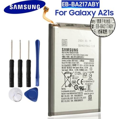SAMSUNG Original Replacement Battery EB-BA217ABY For Samsung Galaxy A21s SM-A217F/DS SM-A217M/DS SM-A217F/DSN 5000mAh