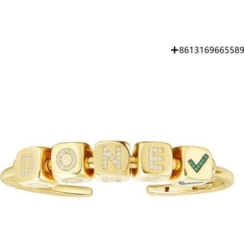 Original Reproduction 1:1 Three Dice Digital Pendant Custom Bracelet Package Mail