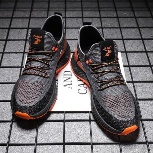 Casual sneakers knitting sale trainers male Sneaker Mens Breathable man casuales comfortable sapato causal para fashion for Men
