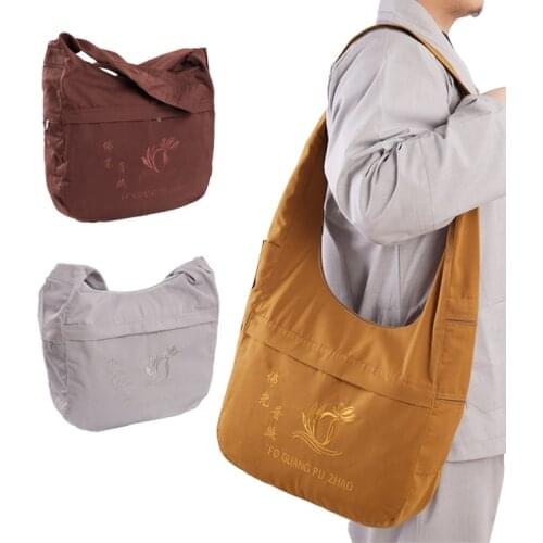 Monk Sachet Bag Men Women Canvas Buddhist Buddha Arhat Luo Han Bag Shoulder Bag