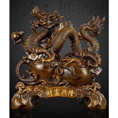 GOLDEN DRAGON WEALTH FORTUNE DRAGON CHINESE SITTING ROOM WINE CABINET TV CABINET HOME DECORATION FACTORY WHOLESALE