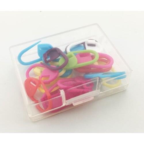 20Pcs/Pack Plastic Markers Needle Clips Knitting Crochet Locking Stitch Markers Holder Needle Clip Craft Sewing Accessories