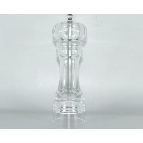 30pcs 180mm Acrylic Manual Pepper Grinder Salt Mill Shaker Transparent Grinding Tool Milling Cutter Machine ZA6249