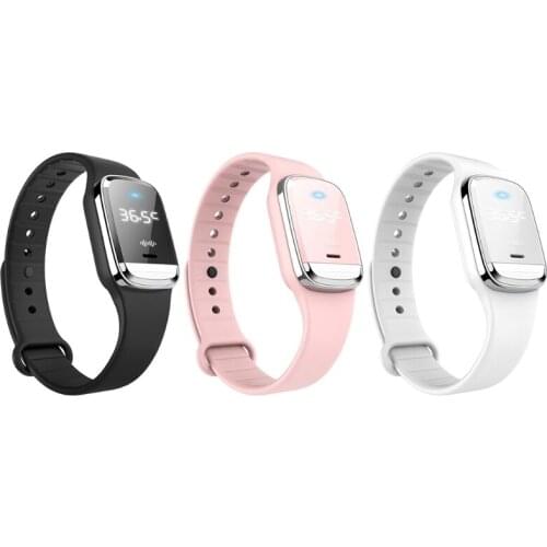 3in1Mini Ultrasonic Repellent Bracelet Thermometer Smart LED Clock