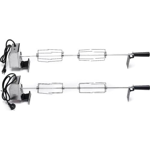 Automatic BBQ Grill Rotisserie Parts Electric BBQ Motor Spit Roaster Rod Meat Fork Outdoor Camping Cooking Tools 220-240V