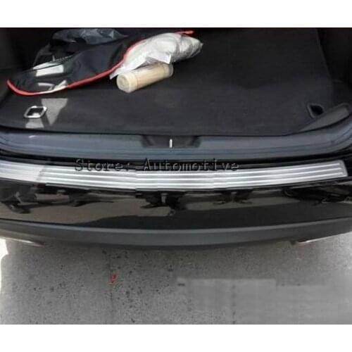 Free shipping Rear Bumper Sill/Protector Plate Steel for Hyundai Santa Fe 2010 2011 2012 Car trim