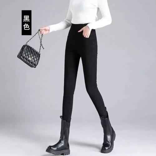 40-105 Kg Plus Size High Waist Elastic Elastic Waist Spring And Autumn New Slim Pencil Pants With Small Feet And Womens Pants