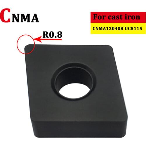 10PCS CNMA120408 UC5115 Carbide Inserts Flat External Turning Tool CNMA 120408 Cutting Tool CNC Lathe Cutter Tools For Cast Iron