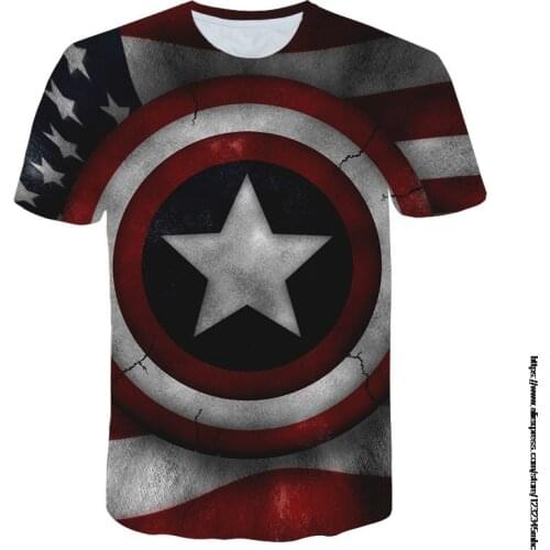 Disney Superhero Avengers Children T Shirt Kids Clothes Tshirt Fashion Boy Girl New T Shirt Printed t-shirt Boys Streetwear Tops