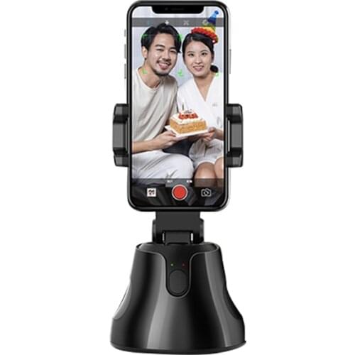 Smartphone Gimbal 360 AI Face Photo Follow Up Target Auto Tracking Camera Phone Bracket Holder for Vlog Live Video Record
