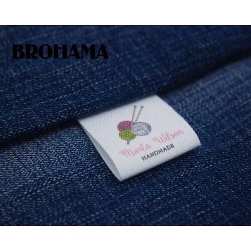 Custom Sewing labels / custom brand labels, clothing labels, Handmade, knitting (MD0506)