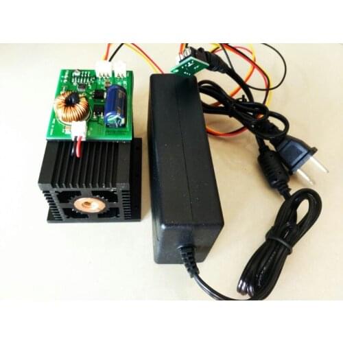 DIY laser head 450nm 10W 10000mw Blue Laser Module CNC Cutter Engraver Machine Engraving stainless steel iron stone Power supply