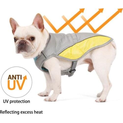 Summer Dog Cooling Vest Harness Cooler Jacket Breathable Elastic Reduce Heat Pet Clothes For Small Medium Large Dog