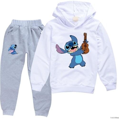 Fashion Stitch Kids Clothing Set Children Clothes Sets Cartoon Baby Girls Outfits Teenagers Boys Sports Suit