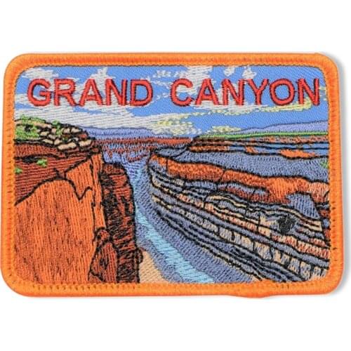 Grand Canyon Embroidery Patch Iron on Patches Arizona National Park Badge United States Nature Lovers for Jackets Bags