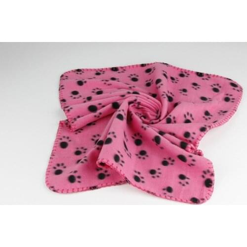 New Pet Dog Cat Blanket Soft Towel Paw Print Mat For Large Dog Puppy Bed Quilt Bath Towel Pet Car Cushion 60*70cm 70*100cm