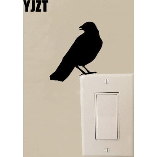 Lonely Punny Bird Decorative Simple Animal Switch Sticker Vinyl Wall Decal Decor 8SS-0226