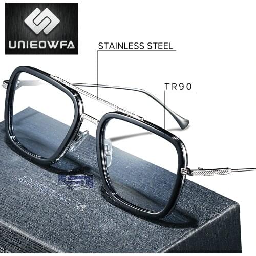 Optical Computer Glasses Men Frame Anti Blue Light Blocking Prescription Eyeglasses Frame Myopia Clear Gaming Spectacles Frame