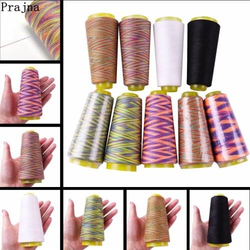 Prajna 2PCS 6 Colors Polyester Sewing Thread For Machine 40/2 1500Yards Color gradient High Quality Sewing Thread Needlework