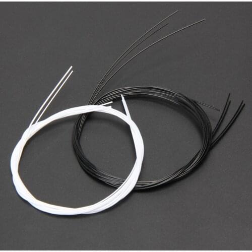 Durable 2 Set Ukulele Replacement Nylon Strings Black&White 68cm