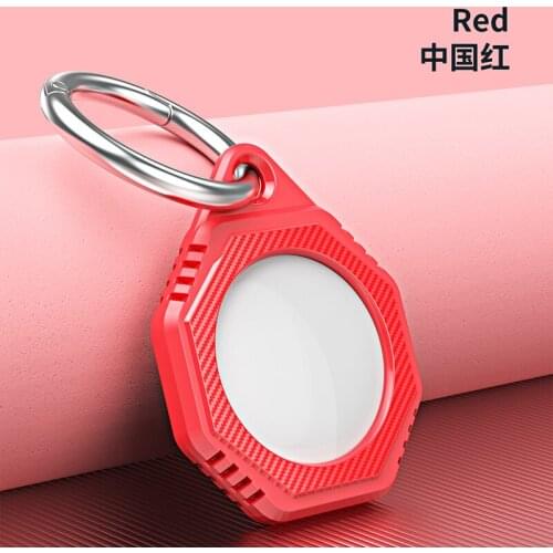 Luxury Anti Drop Carbon Fibre Protective Case for AirTag Protective Cover For Apple Locator AirTag Anti-lost Device Keychain