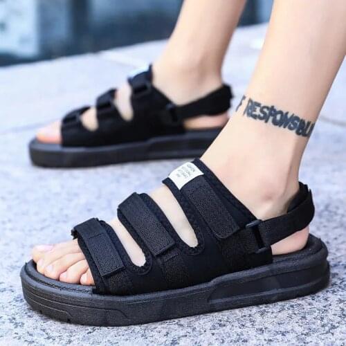 Summer New Fashion Thick-Soled Sandals Mens Soft And Comfortable Beach Shoes Non-Slip Sports Shoes Lightweight Casual Slippers