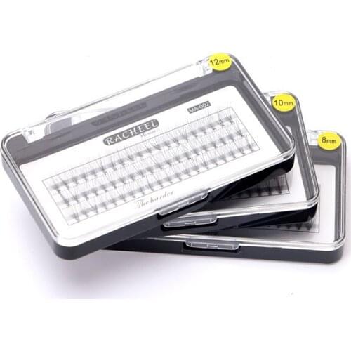 Lucky Flower New Fashion Racheel Hot Sale 10 Roots False Eyelashe Individual Natural Long Mink Fake Eyelashes Extension Handmade