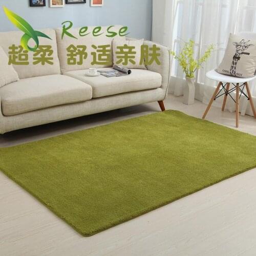 Super Soft Carpet Rug For Living Room Solid Color Wood Floor Rug Non-slip Antifouling Carpet For Bedroom Parlor Factory Supply
