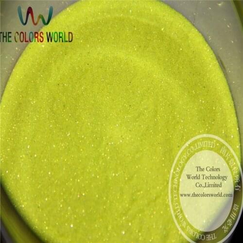 TCH2018 wholesale 0.1mm 004 size Shinning Bullion Lemon Yellow Iridescent Color fine Glitter Powder