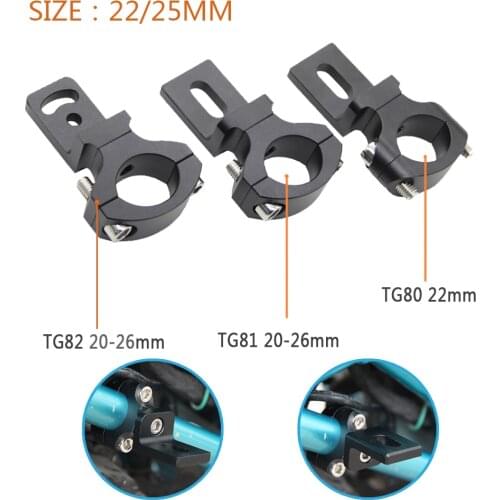 2pcs Universal handlebar 22 25mm 7/8" Pipe Mount Motorcycle Headlight Bracket foglight Holder Tube Clamp For Cafer Racer Chopper