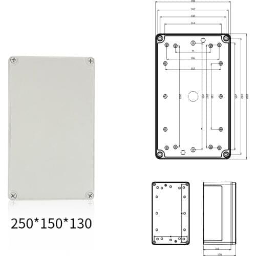Waterproof Plastic Electronic Project Enclosure Cover CASE Box 250x150x130mm