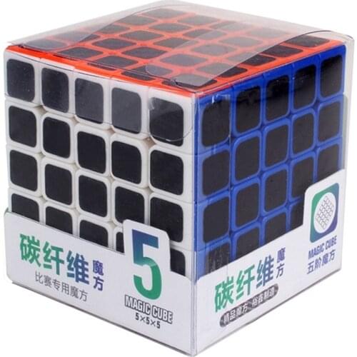 Yuxin Carbon Fiber Sticker 5x5x5 Speed Magic Cube 5*5*5 Cubo Magico 5x5 Professional Brain Teaser Puzzle Toy For Children Gift