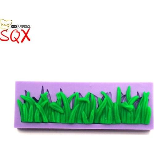 Green Grass Candy Mold Cake Decoration Mould Fondant Chocolate Silicone Fondant Cake Decorative Molds SQ16141