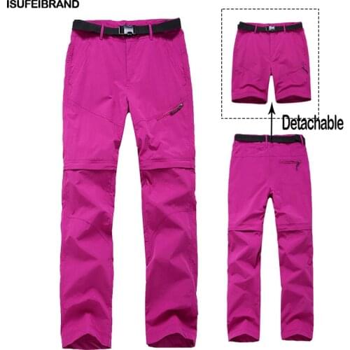 Women Quick-drying Removable Pants Hiking Pants Outdoor Trouser Fishing Trekking Pants