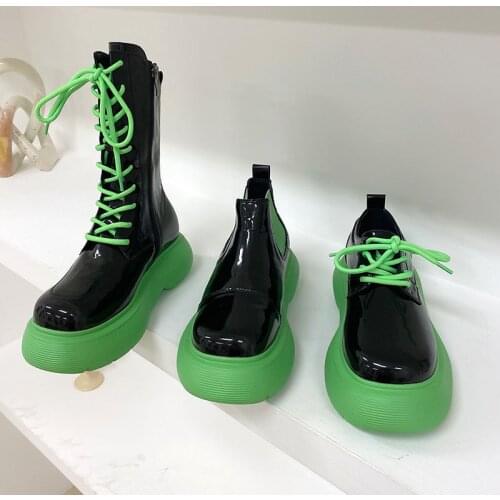 Winter Sneakers For Women 2021 Fashion Woman Shoe Ankle Boots for Women Thick Bottom Round Toe Platform Sneakers Combat Footwear