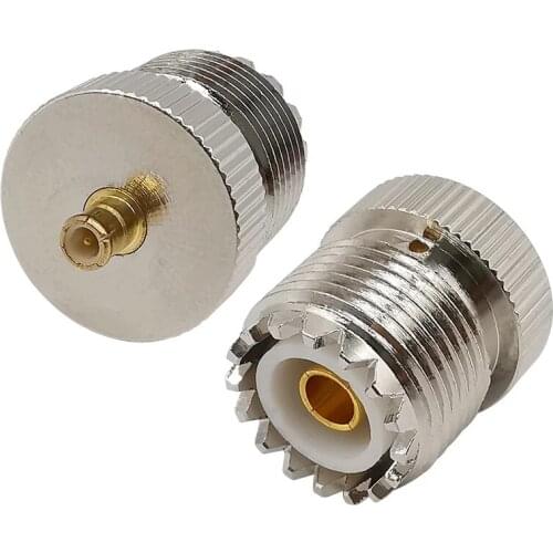 1Pieces RF Coax Adapter MCX Male Plug to UHF SO239 SO-239 Female Connector for Radio GPS Antenna TV-Tuner