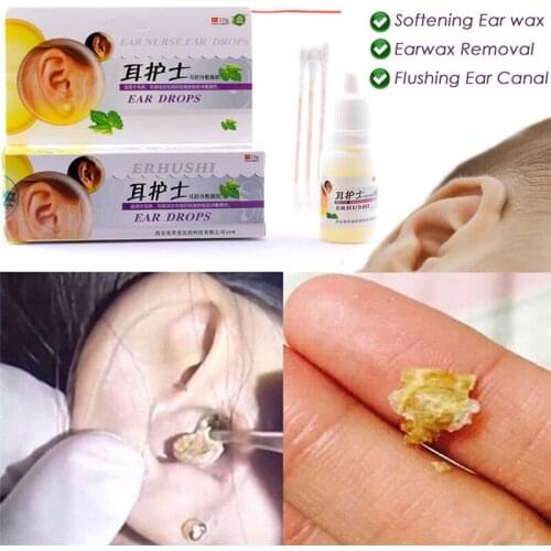 10ml/bottle Ear Liquid Acute Otitis Drops Chinese Herbal Medicine for Ear Tinnitus Deafness Sore Health Caring