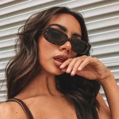 2021 Small Square Sunglasses Women Vintage Brand Designer Retro Rectangular Womens Men Sun Glasses Woman Female Eyewears UV400