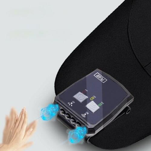 Rechargeable Cap Hat Light 4-LED Headlamp Ball Cap Light Wave Sensor Clip-on Hat Light Hands Free for Camping Fishing