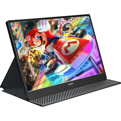 Anmite 15.6 inch IPS FHD Computer USB-C Portable Touch Monitor PC TYPE-C HDMI PS4 Xbo x360 1080P LED Display for Raspberry Pi