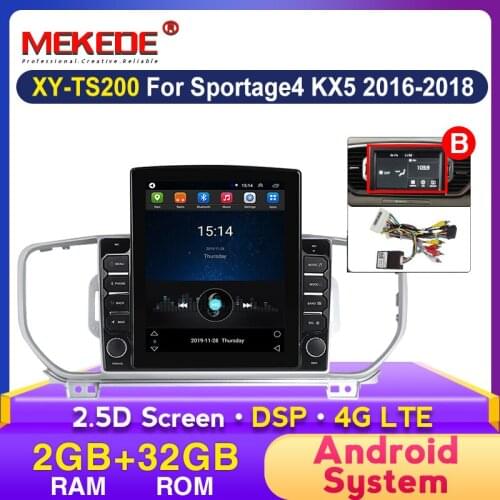 9.7 Inch Tesla Vertical Screen Car Dvd Multimedia Player Radio For KIA Sportage 4 KX5 2016-2018 Audio 4G LTE Stereo Navi System