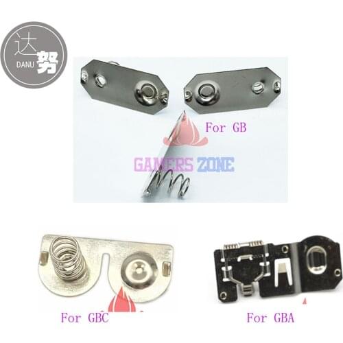 6PCS For GameBoy Color Battery Terminals Spring Contacts For GB GBAGBC Battery Holder