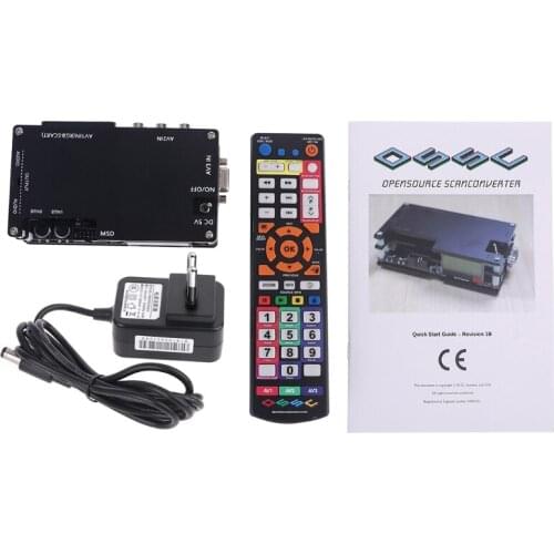 Enhanced Edition OSSC-X Converter Kit HDMI-compatible for Video Conversion Retro Game Consoles PS1 2 X-box US / EU Plug