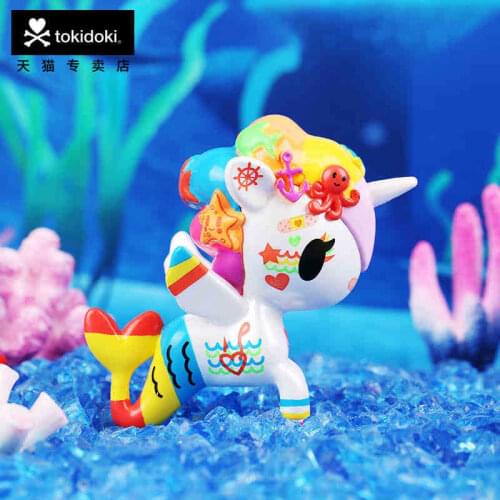 Blind Box Tokidoki Bag Unicorn Ocean War Series Toys PVC Action Figure Kawaii Doll Collection Children Friend Gift