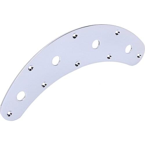 Chrome Electric Bass Switch Control Plate For Musicman Stingray Guitar New