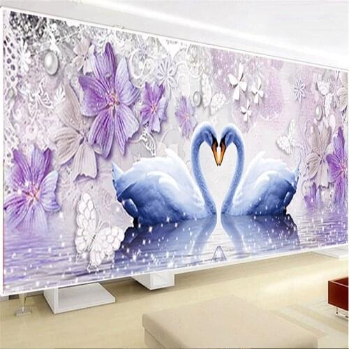 HUACAN 5D Diamond Painting Swan Full Square Drill Diamond Embroidery Sale Picture Rhinestone Mosaic Decor Home Gift