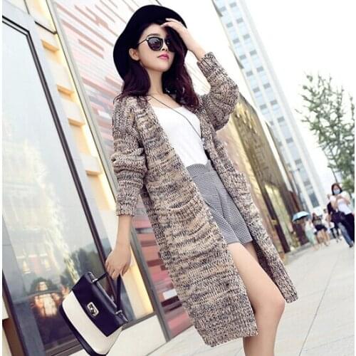 Hot Sale Autumn Winter Knitted Fall Casual Loose Comfort Cardigans Sweaters V-neck sweater long sleeve womens knit sweater