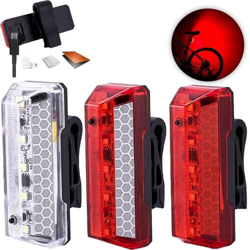 KoKossi Outdoor Cycling Bicycle Taillights High Quality USB LED Rechargeable Warning Light Car Light Mountain Bike Rear Light