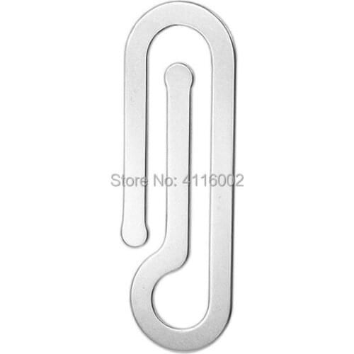 Stainless Steel ID Credit Card Wallet Change Money Clip Multi-Function File Document Paper Clip Holder