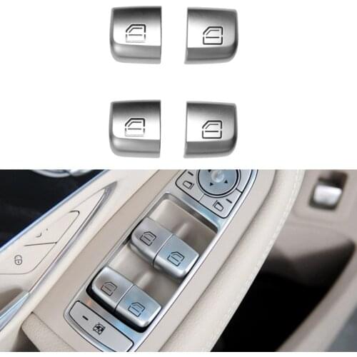 ABS Car Window Lift Switch Button Cover for Mercedes Benz C Class W205 GLC Class W253 C200 2015-2021 Car Interior Accessories